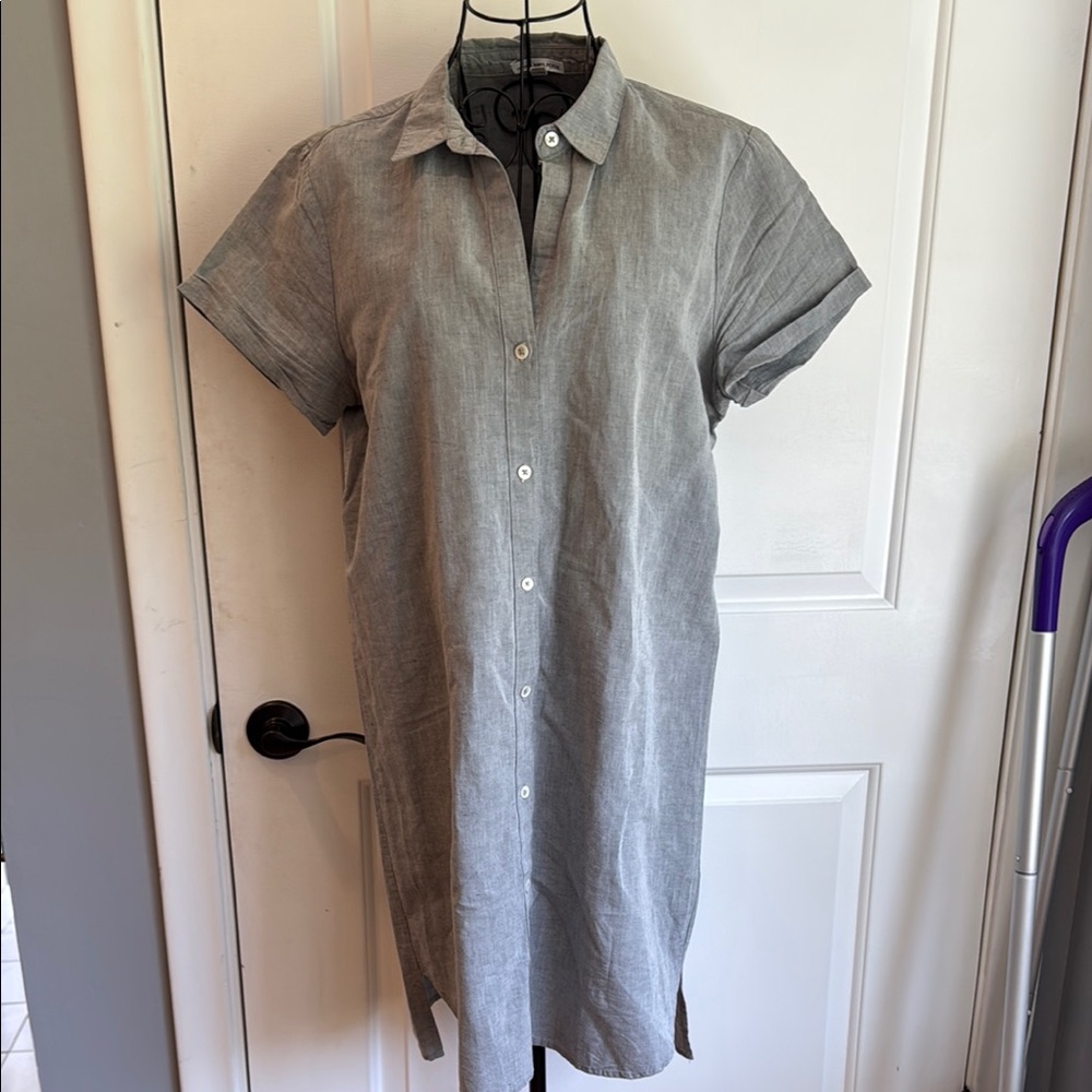 James PRESE lightweight linen shirt dress